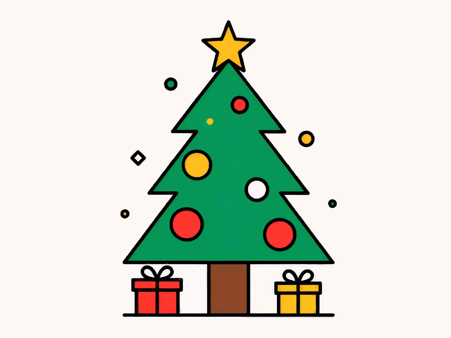 Christmas card — playful style