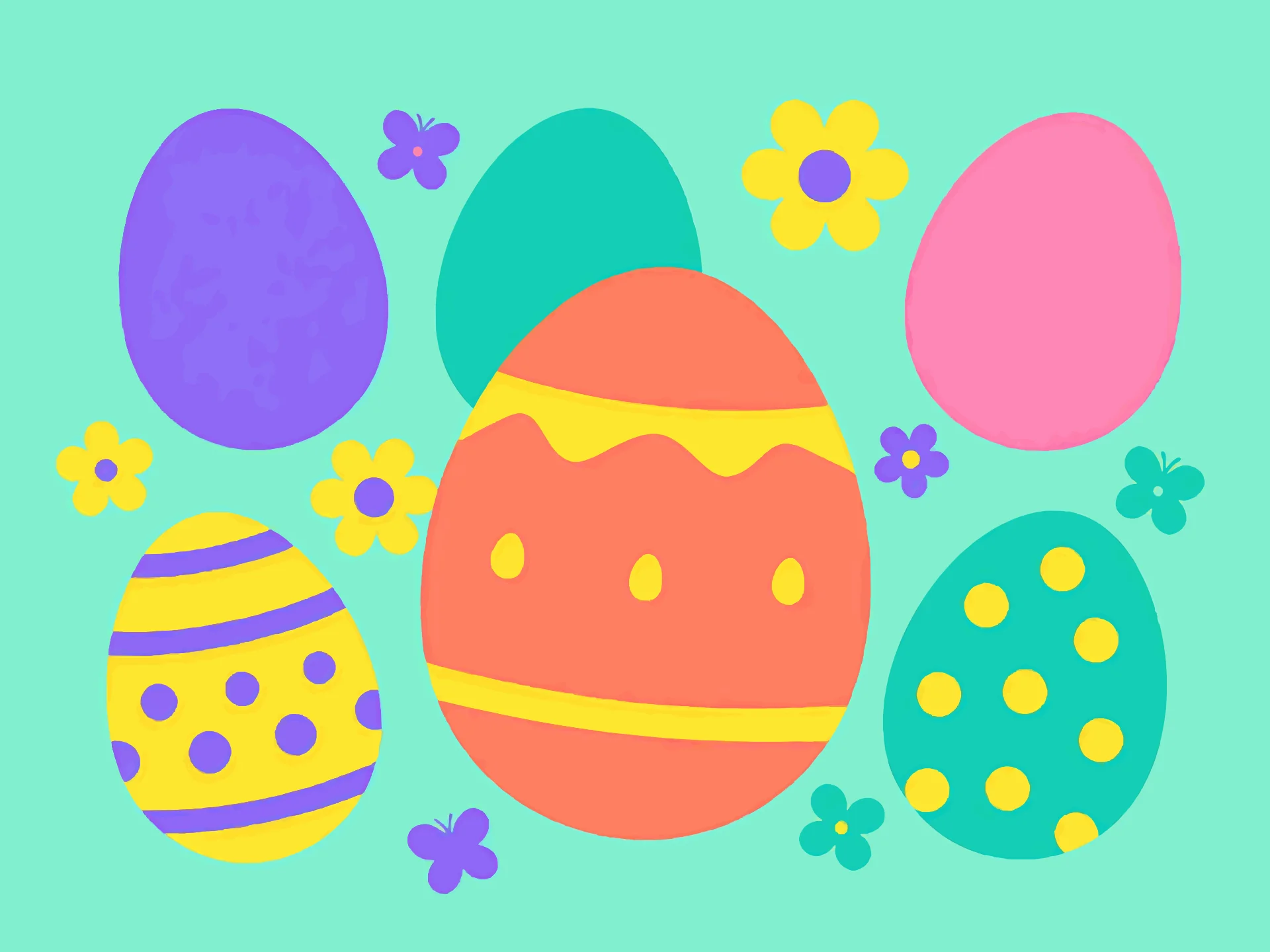 Easter card — festive style