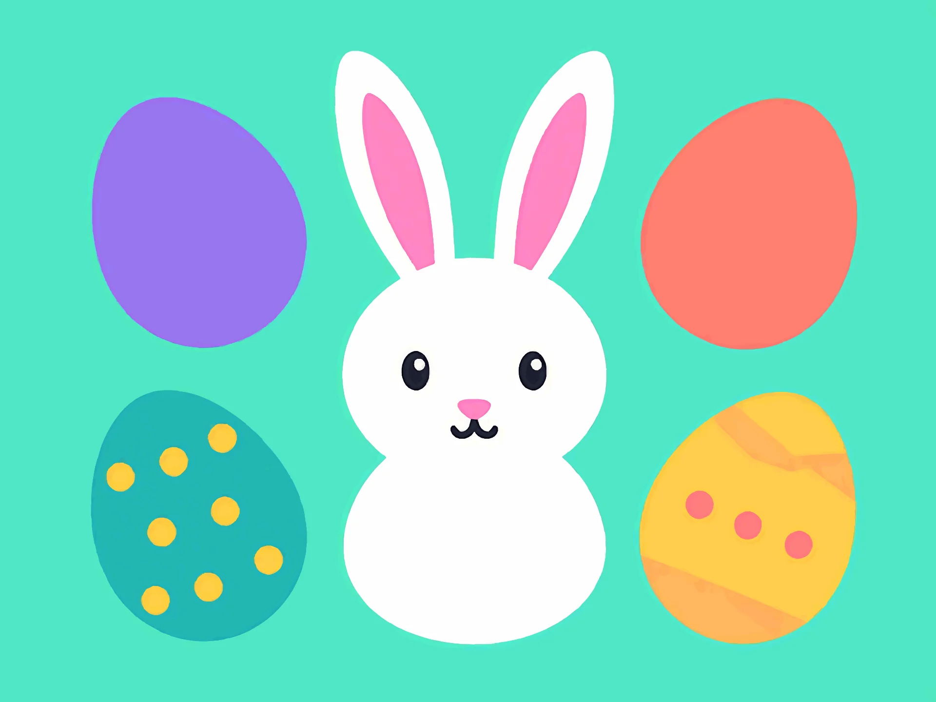 Easter card — playful style