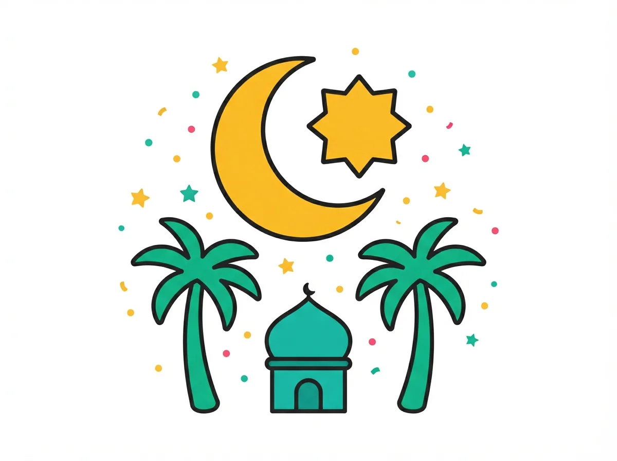 Eid al-Adha card — playful style