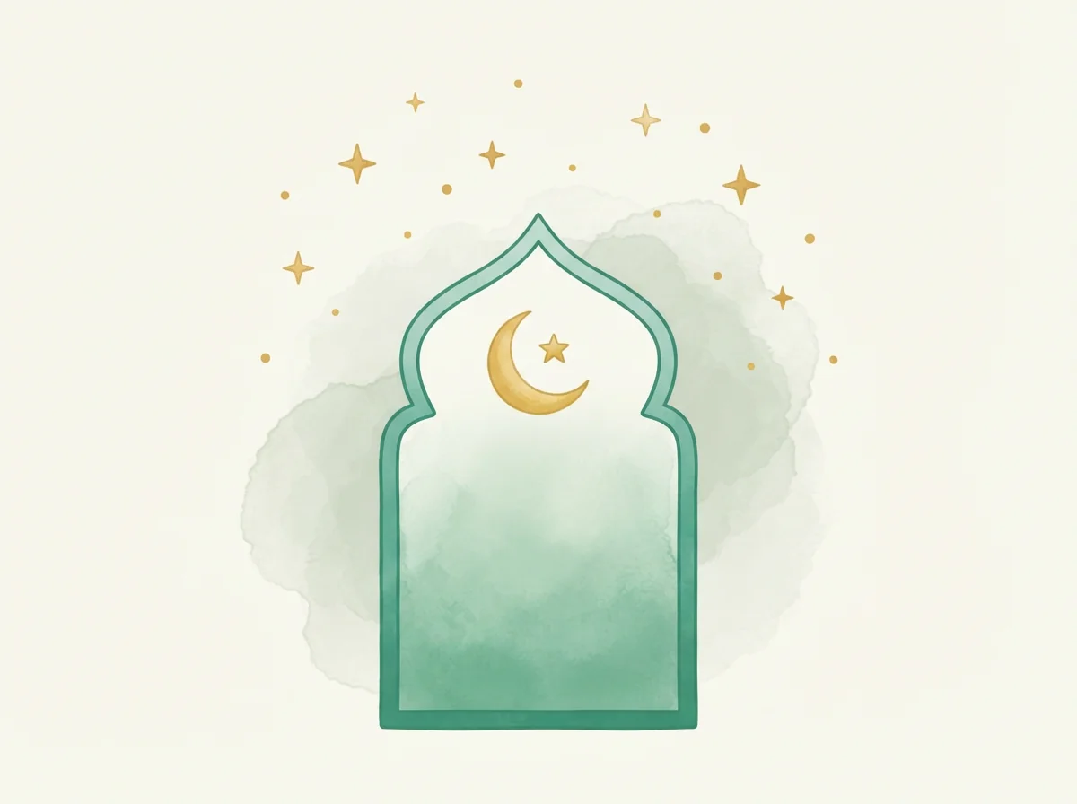 Eid al-Adha card — warm style