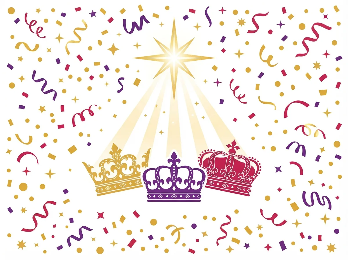 Epiphany card — festive style