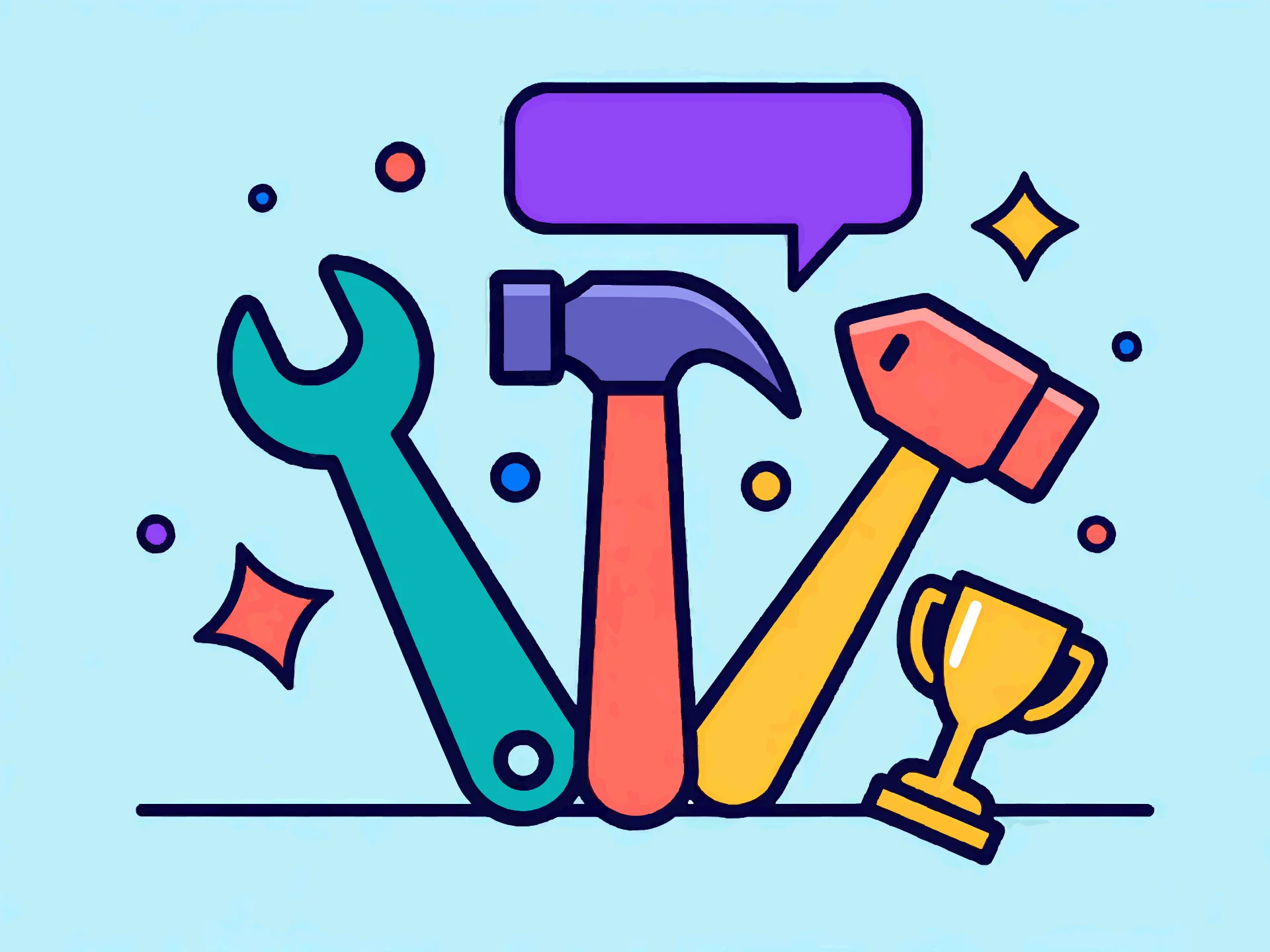 Father's Day card — playful style
