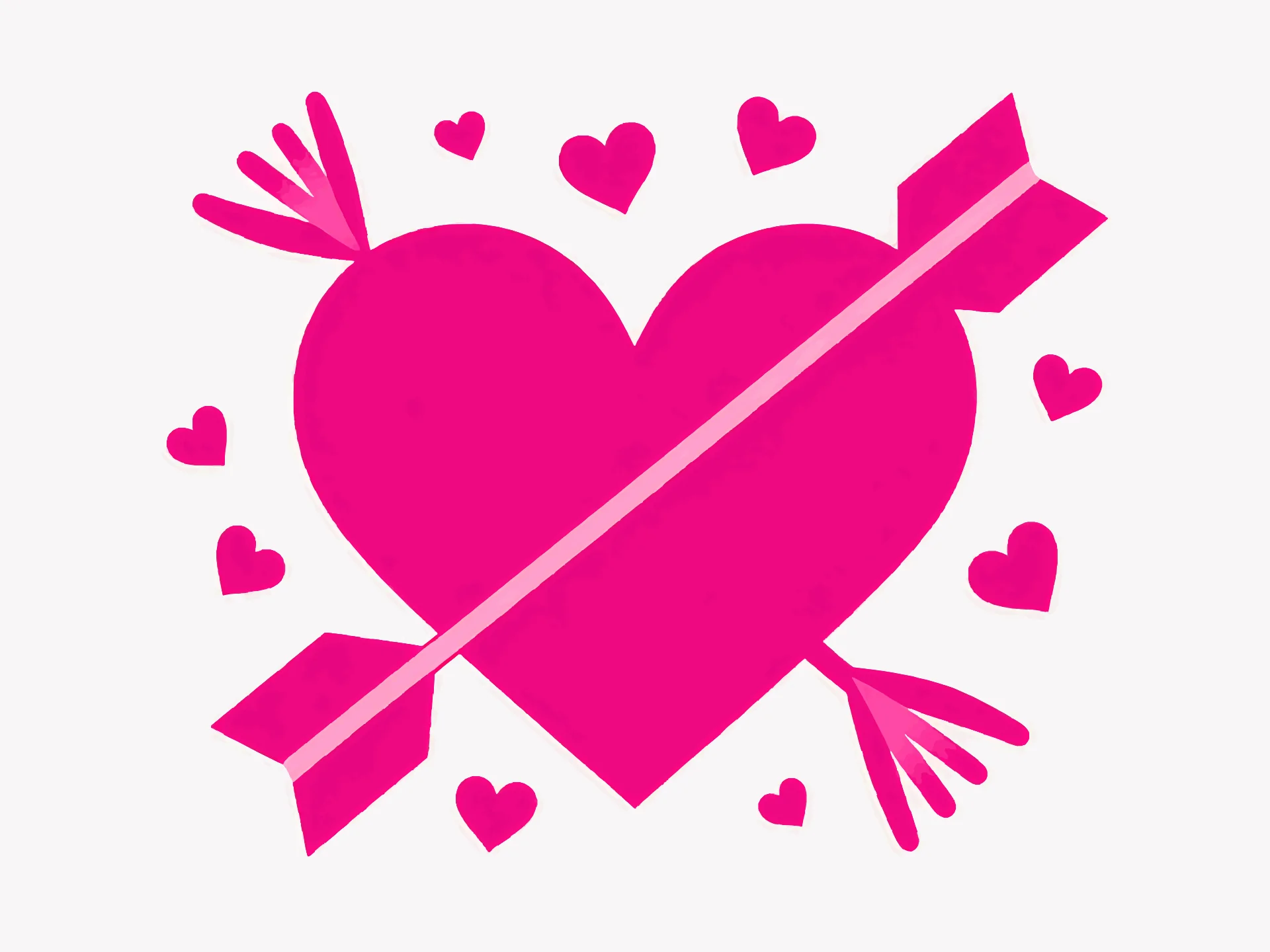 Love card — playful style