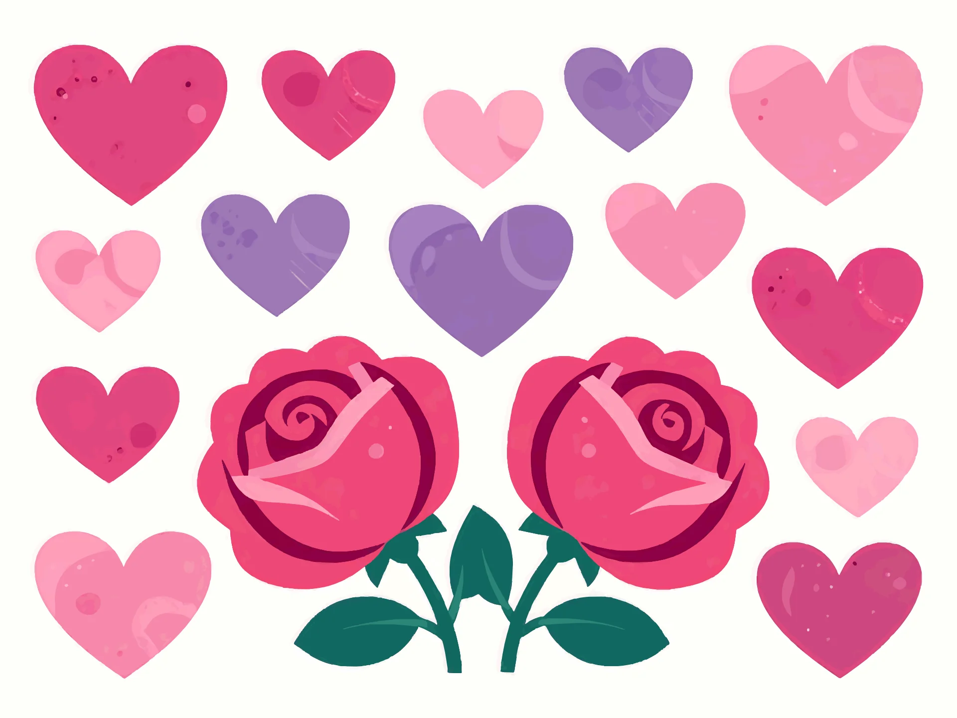 Love card — warm style