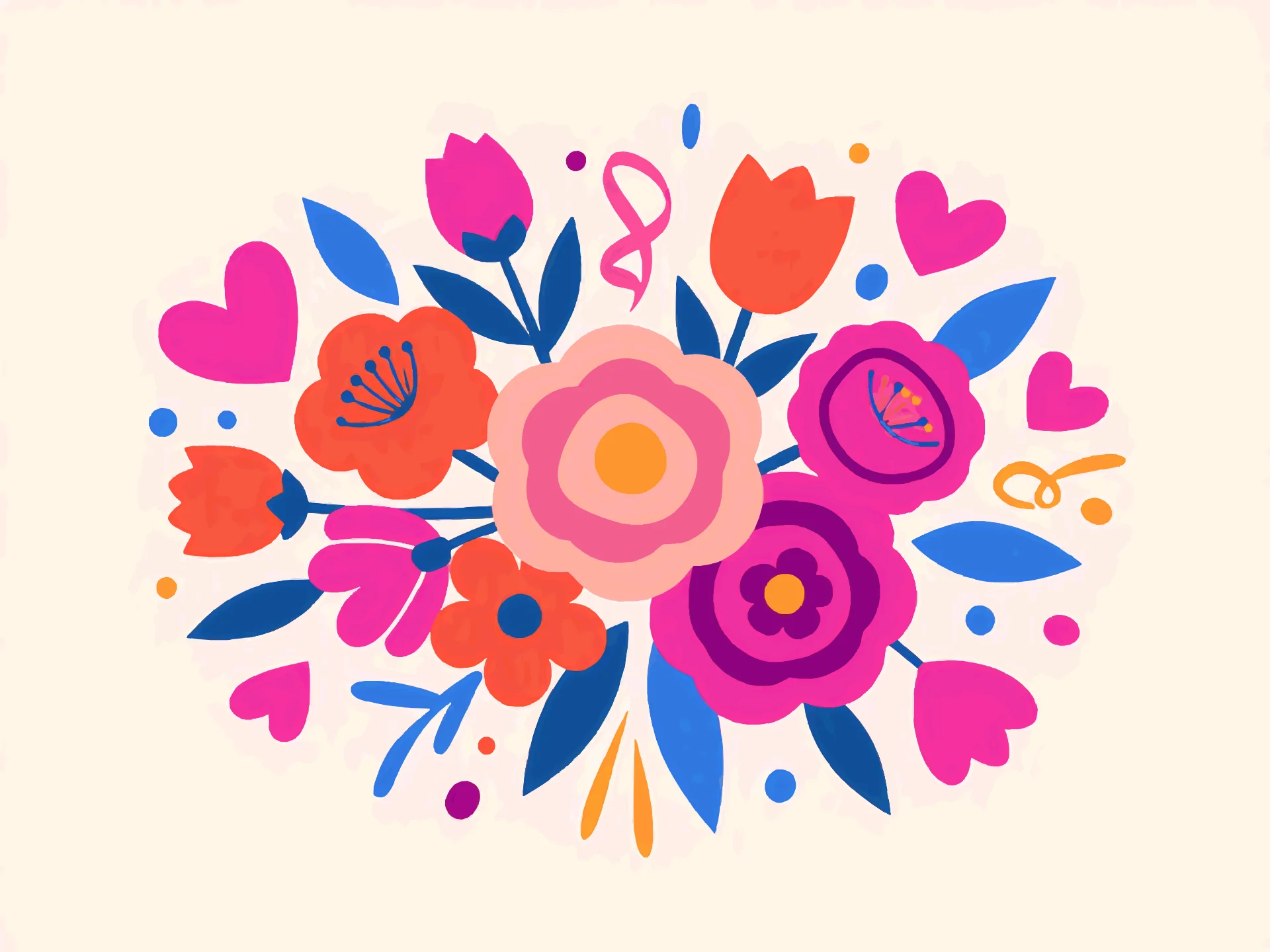 Mother's Day card — festive style