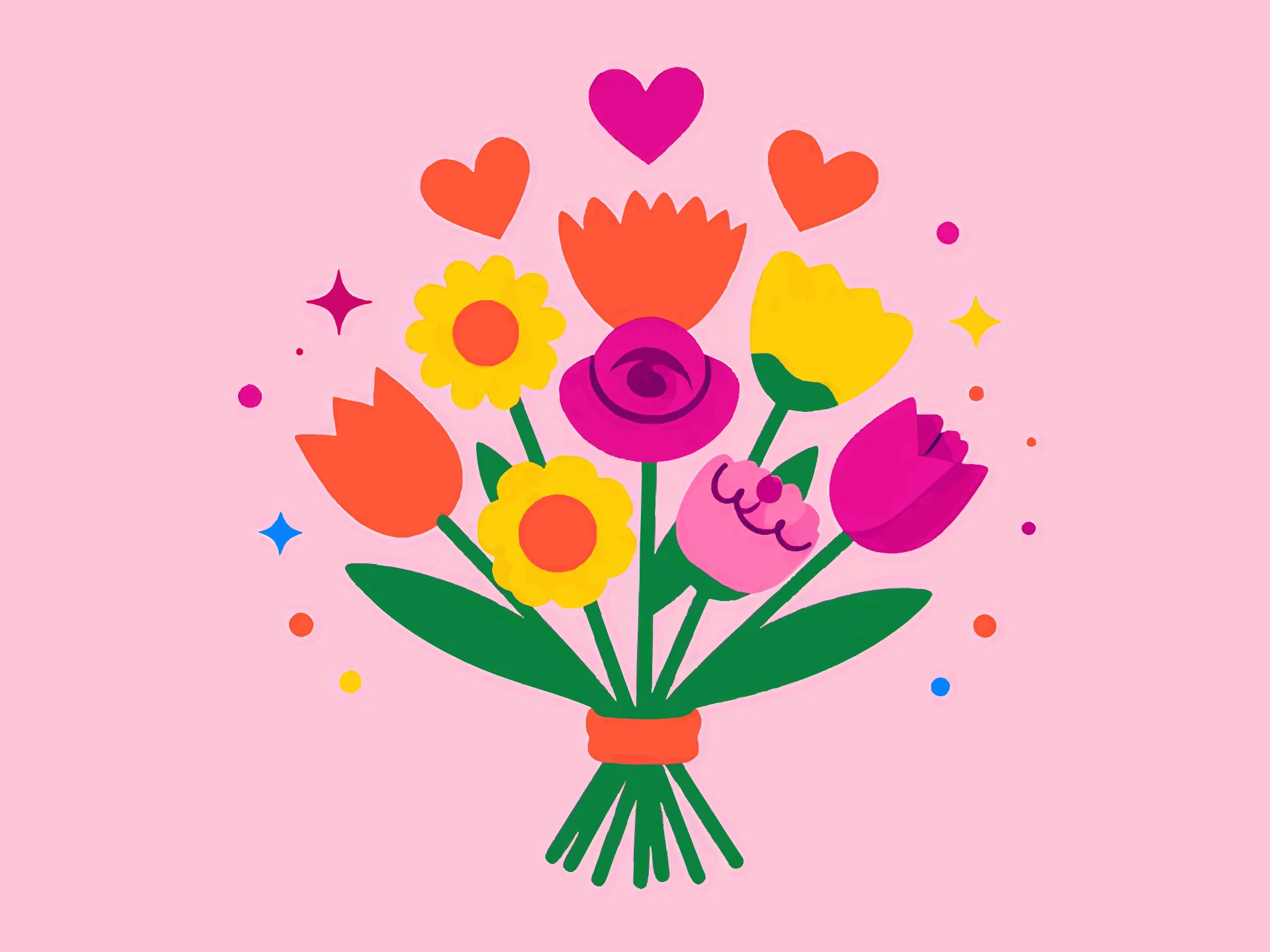 Mother's Day card — playful style
