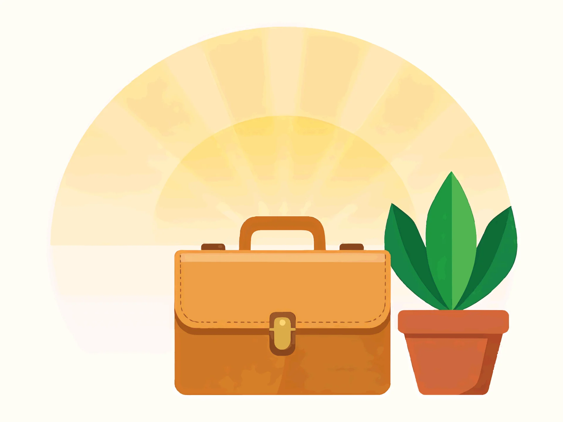 New Job card — warm style