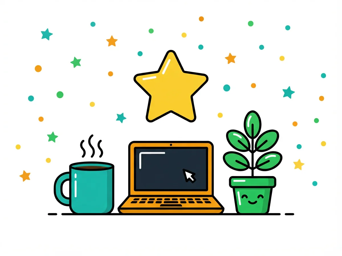 Office card — playful style