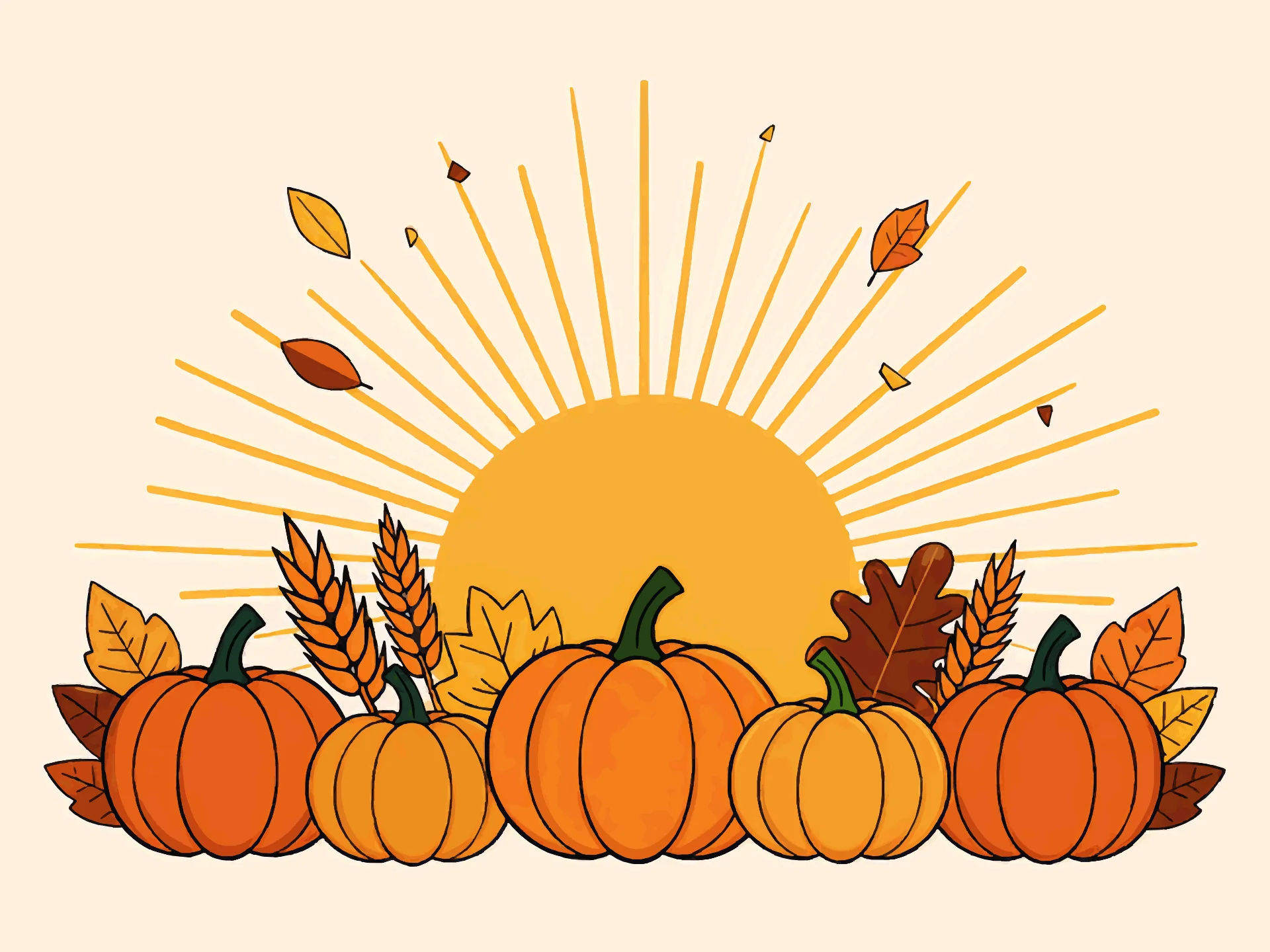 Thanksgiving card — festive style