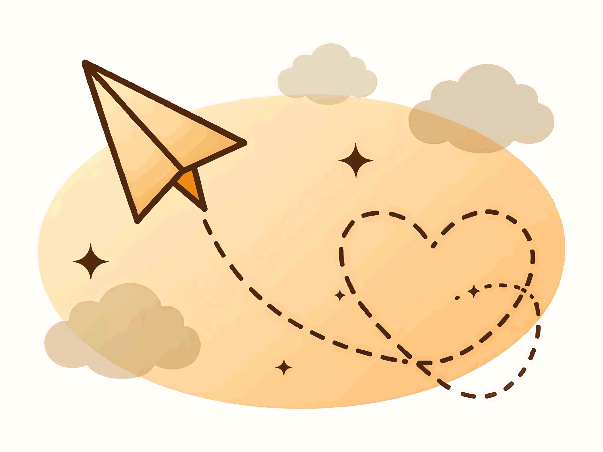 Thinking of You card — warm style