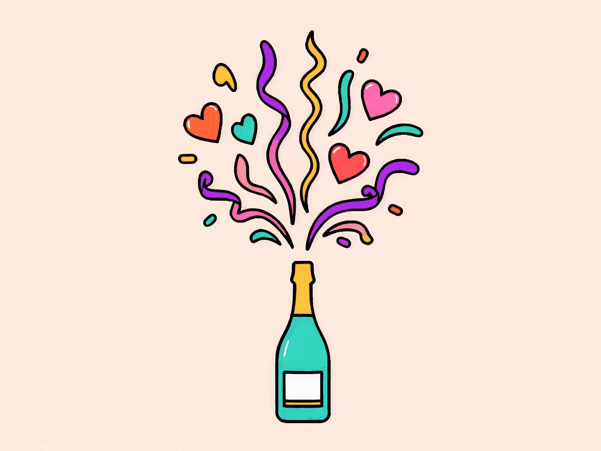 Wedding card — festive style