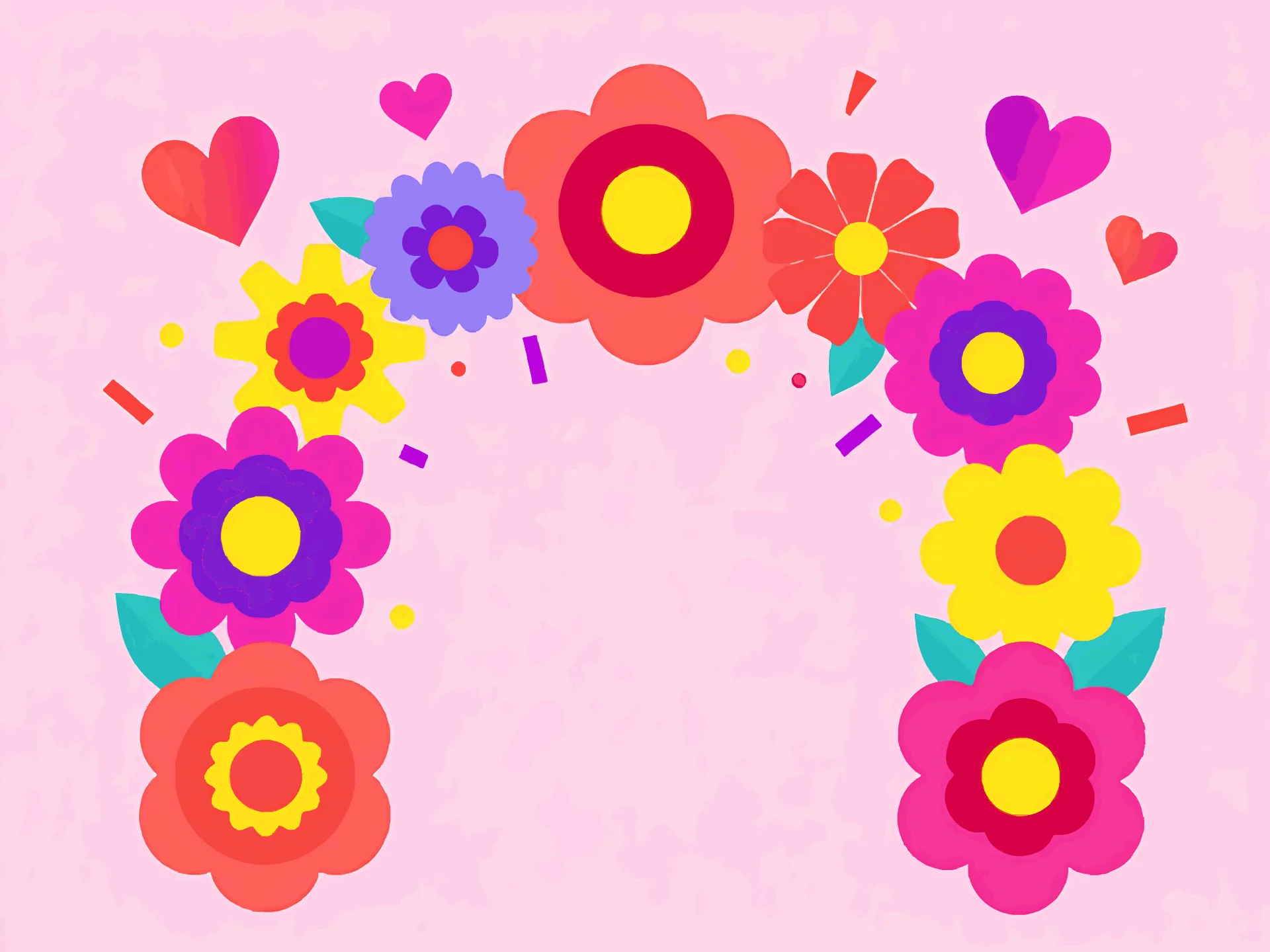 Wedding card — playful style