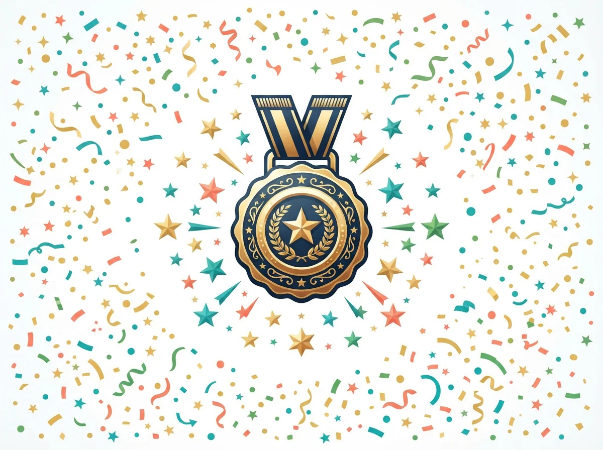 Work Anniversary card — festive style