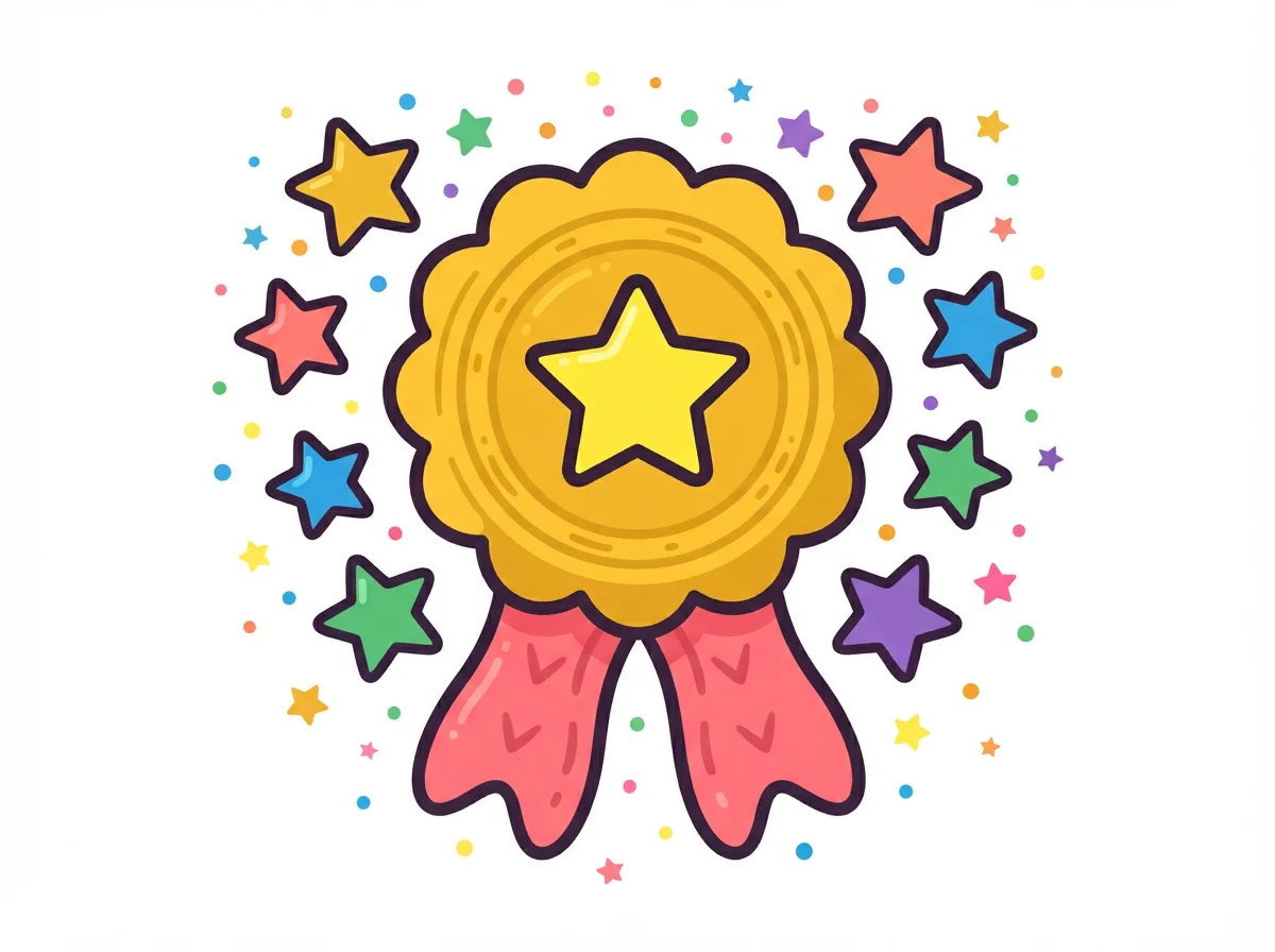Work Anniversary card — playful style