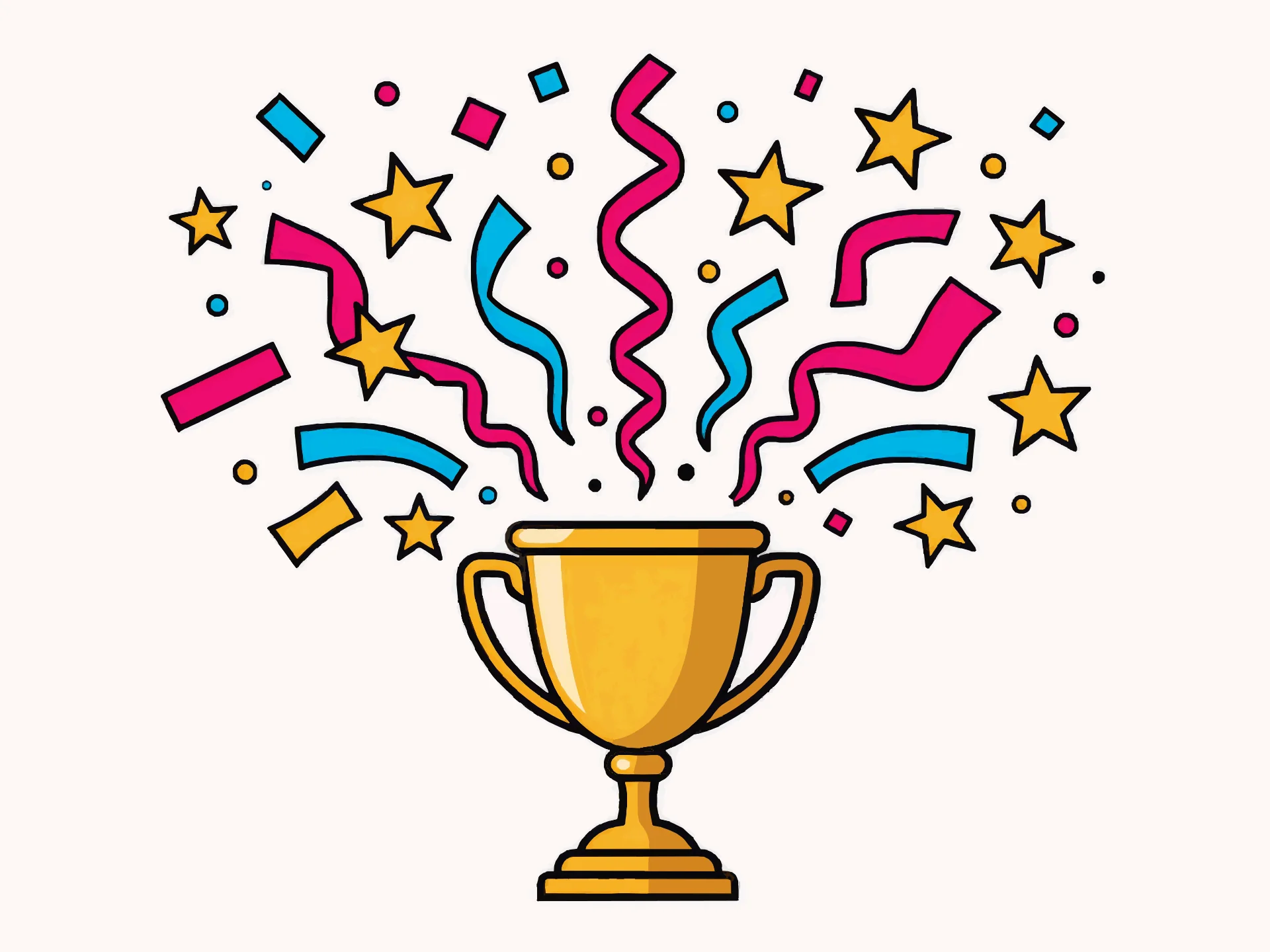 Congratulations card — festive style