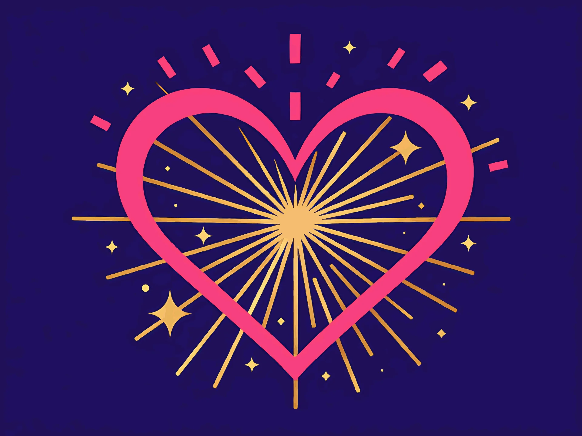 Love card — festive style
